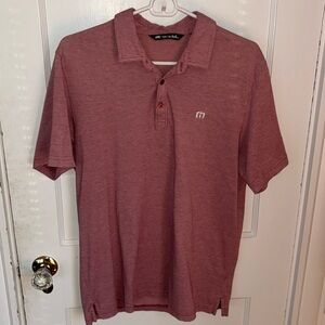 Travis Mathew Red Golf Polo Large